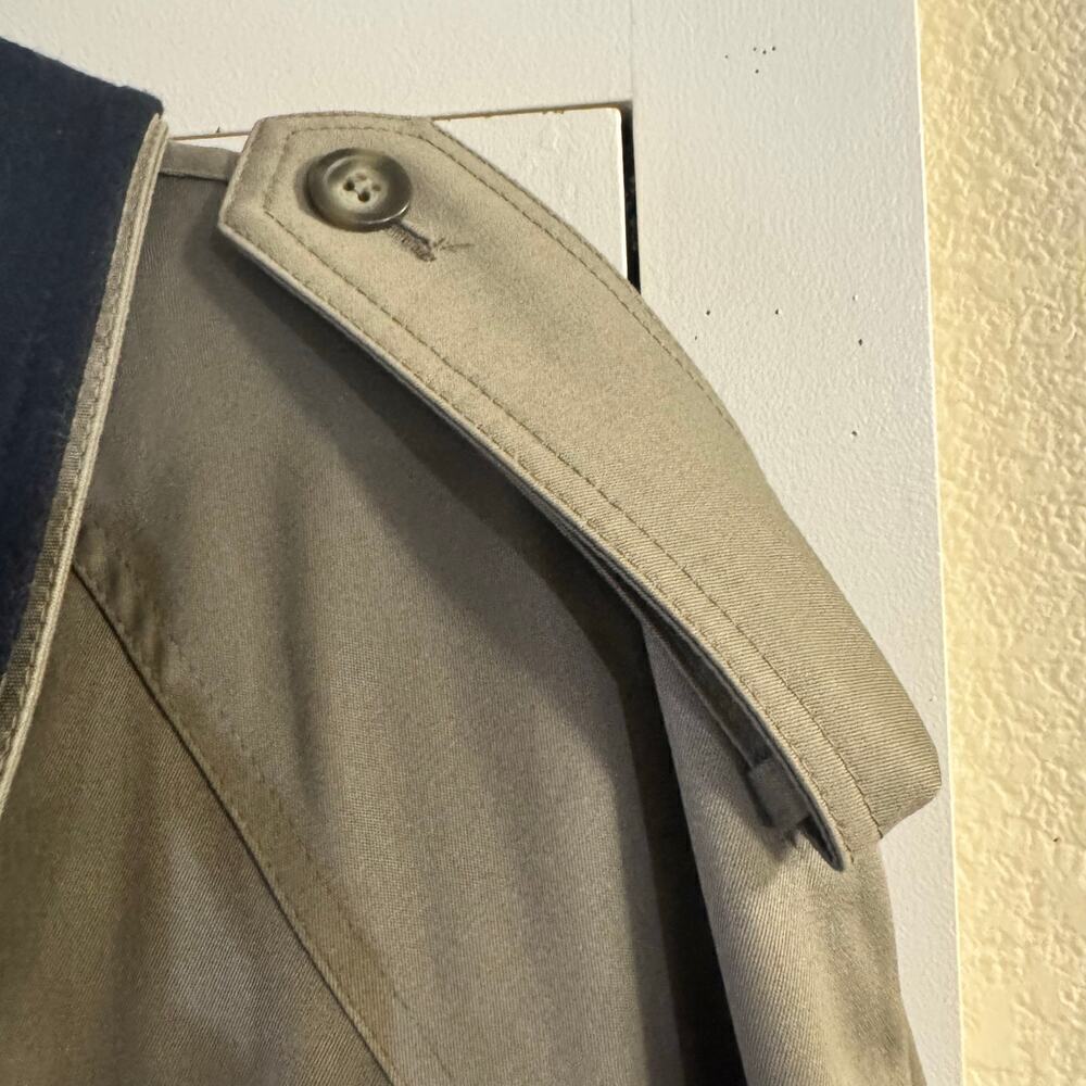 Lauren Ralph Lauren Edmond Men’s Trench Coat Sz 44L Taupe Preppy Classic - Picture 9 of 15